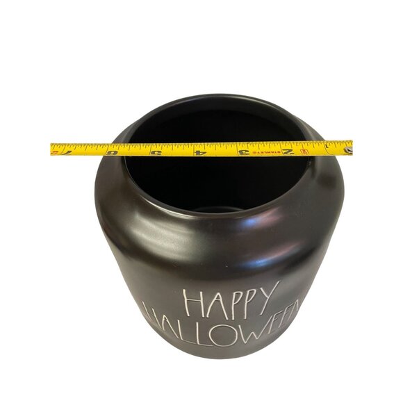 RAE Dunn Cannister Black Happy Halloween Kitchen Cookie 8"H x 8.5"W - Picture 14 of 14